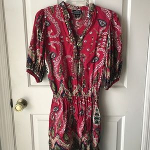 Dress with peasant sleeves